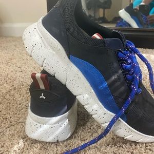 Ballys sneakers Black, blue, and red with white soles